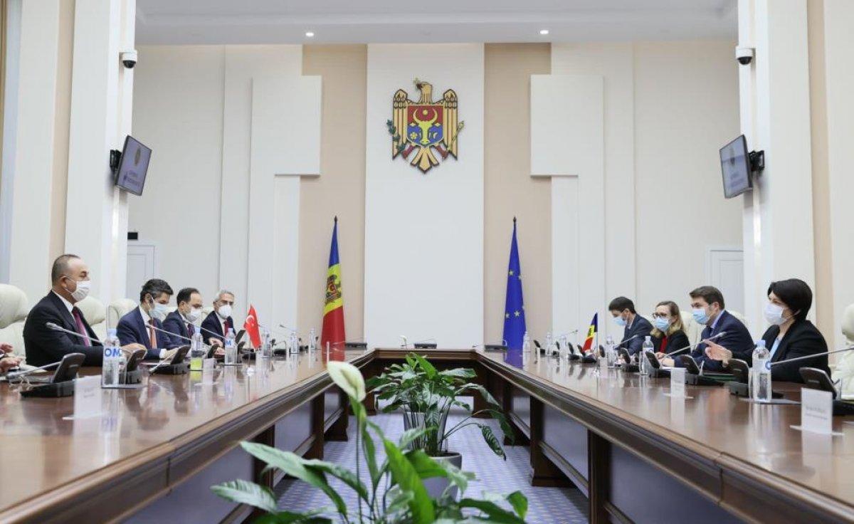 Mevlüt Çavuşoğlu, Moldova Başbakanı Gavrilita ile görüştü
