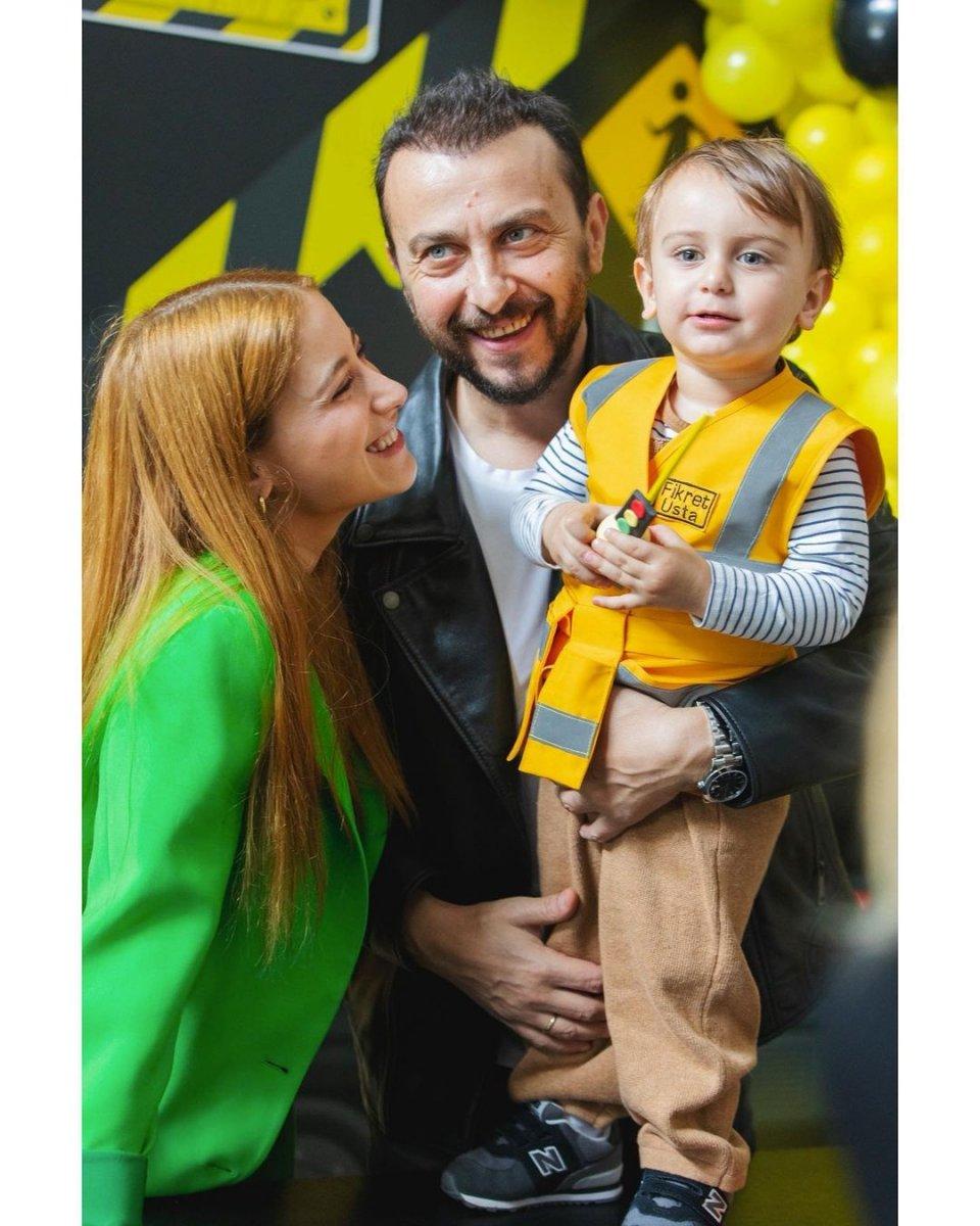 Hazal Kaya ve Ali Atay, oğulları Fikret Ali'nin doğum gününü kutladı