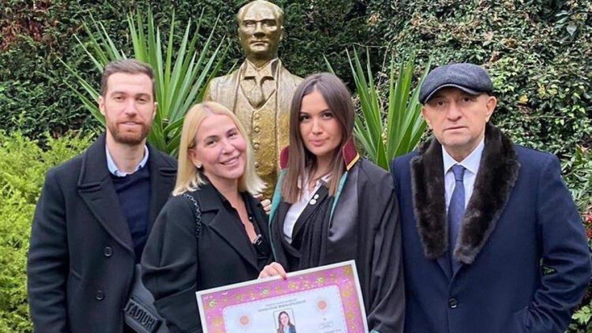 Sinan Engin'in kızı Elif Engin avukat oldu