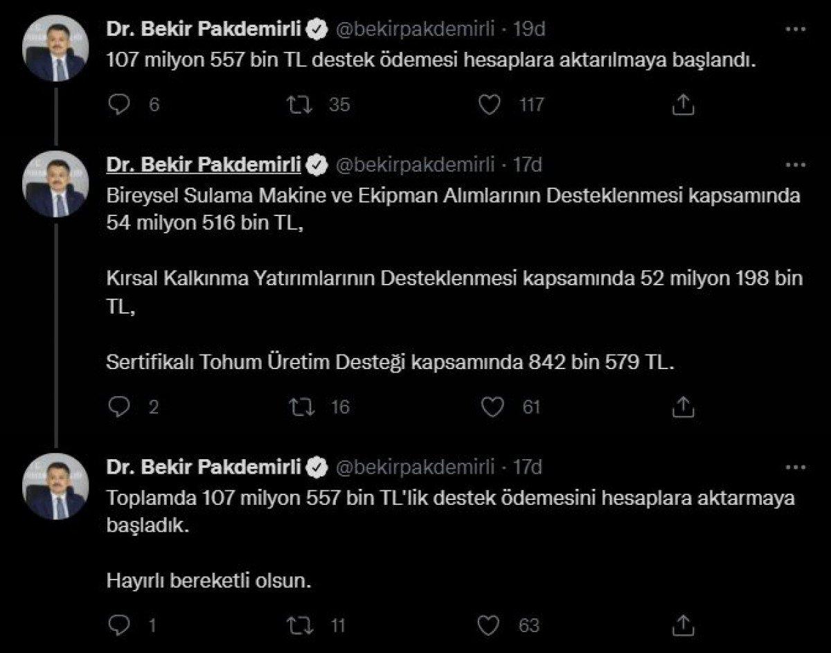 Çiftçilere yönelik destek ödemeleri hesaplara yatmaya başladı