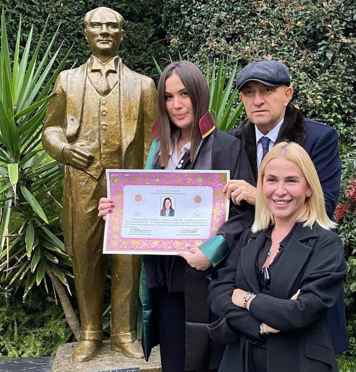 Sinan Engin'in kızı Elif Engin avukat oldu