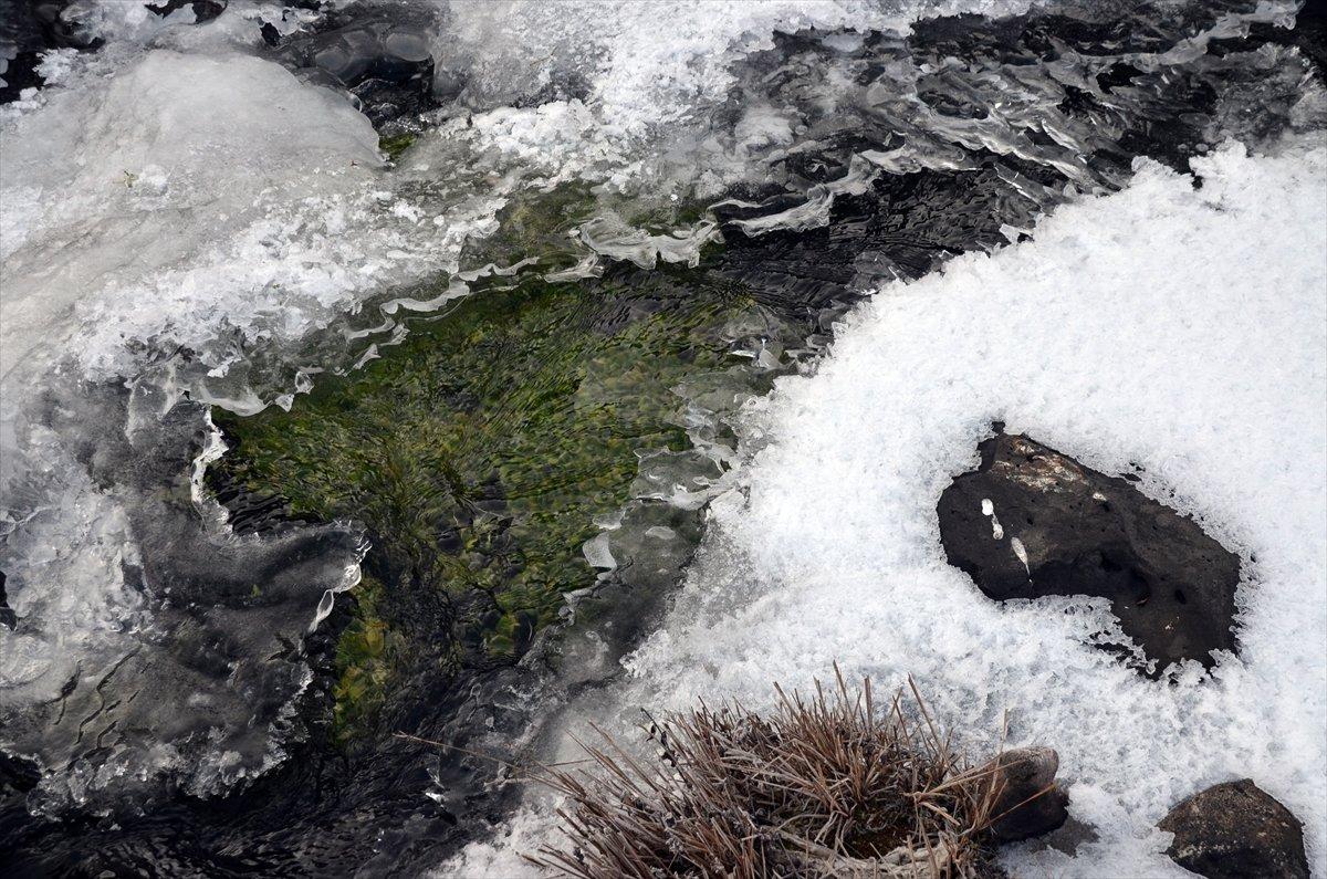 Kars'ta soğuk hava etkili oldu