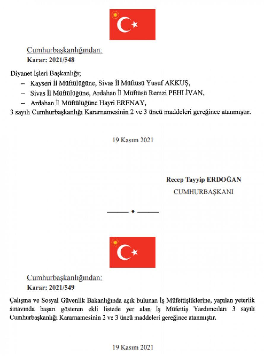 Cumhurbaşkanı Erdoğan 4 üniversiteye rektör ataması yaptı