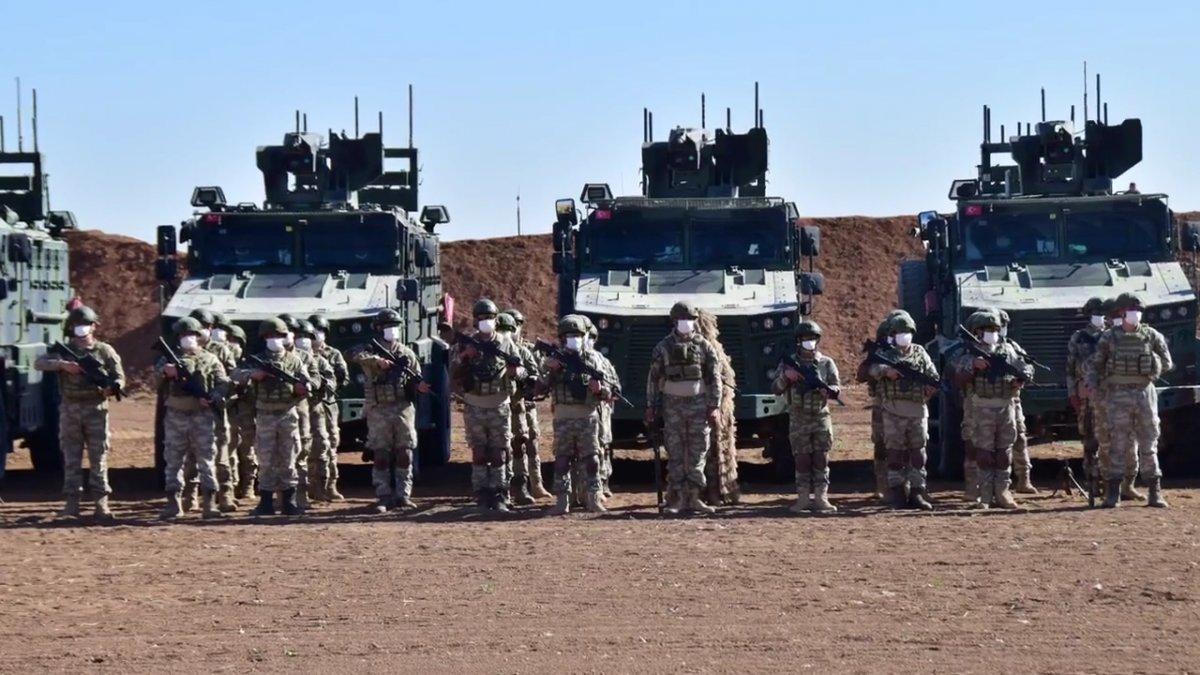 Barış Pınarı bölgesinde görev yapan Ani Müdahale Kuvveti’nin görüntüleri