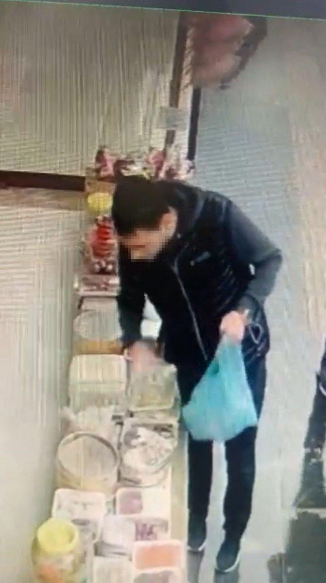 Batman’da, hırsızın rahat tavırları kameraya yansıdı