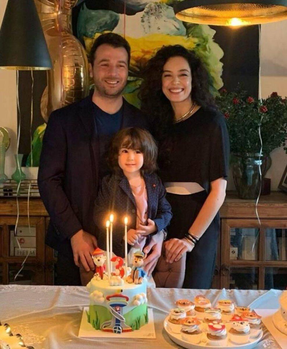 Azra Akın'ın oğlu Demir üç yaşına bastı