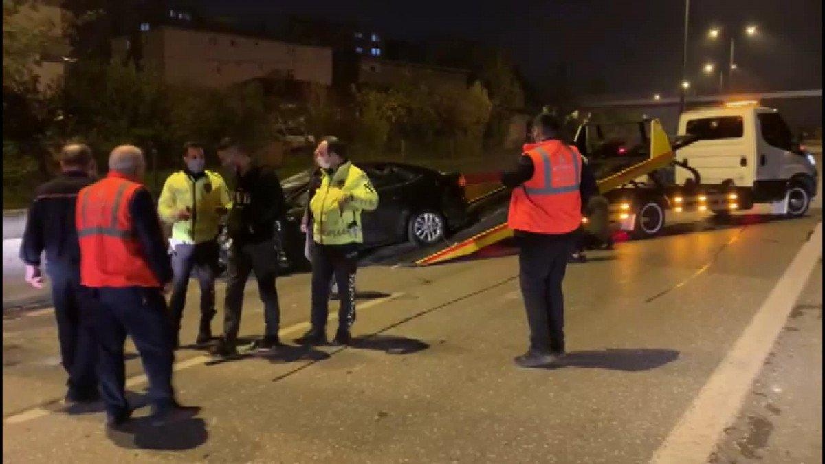 Kartal'da otomobil takla attı: 1 yaralı 