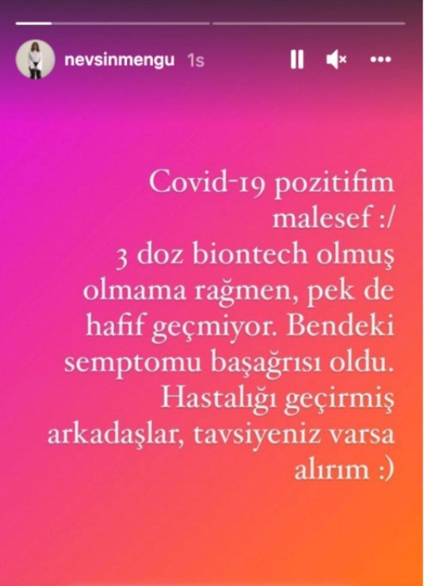 Nevşin Mengü'nün koronavirüs testi pozitif çıktı
