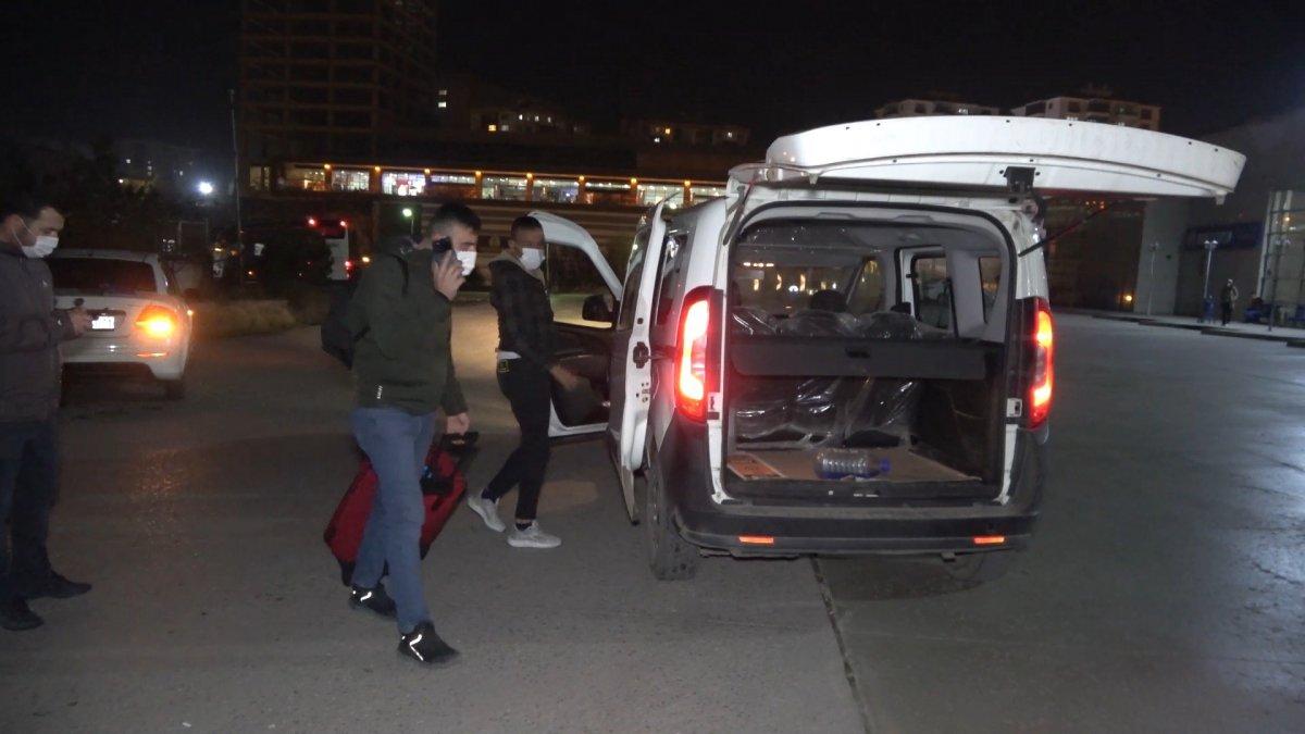 Kırıkkale'de korona testi pozitif çıkan vatandaş otobüsten indirildi