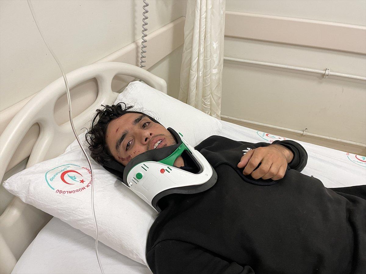 Edirne'de düzensiz göçmenleri taşıyan minibüs devrildi