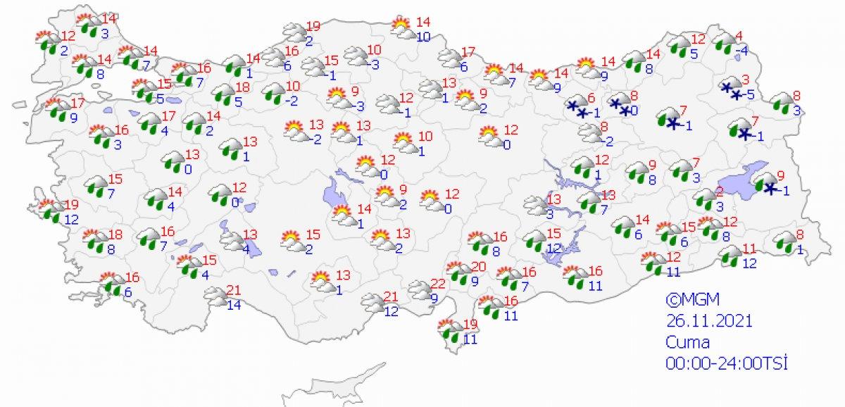 Meteoroloji, ülke genelinde yağışlı hava açıklaması yaptı