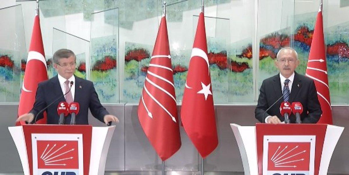 Ahmet Davutoğlu ile Kemal Kılıçdaroğlu'ndan erken seçim çağrısı