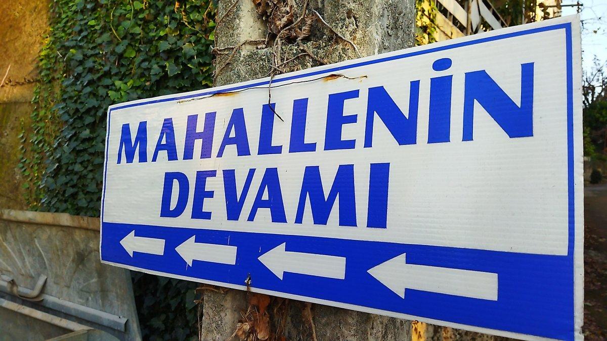 Rize'de yol sorununa, 'Mahallenin devamı' tabelasıyla çözüm buldular