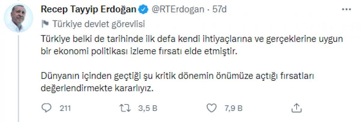 Cumhurbaşkanı Erdoğan: Önümüzdeki fırsatları değerlendirmekte kararlıyız