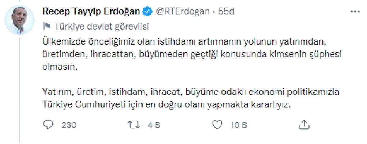 Cumhurbaşkanı Erdoğan: Önümüzdeki fırsatları değerlendirmekte kararlıyız