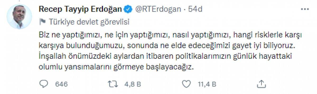 Cumhurbaşkanı Erdoğan: Önümüzdeki fırsatları değerlendirmekte kararlıyız