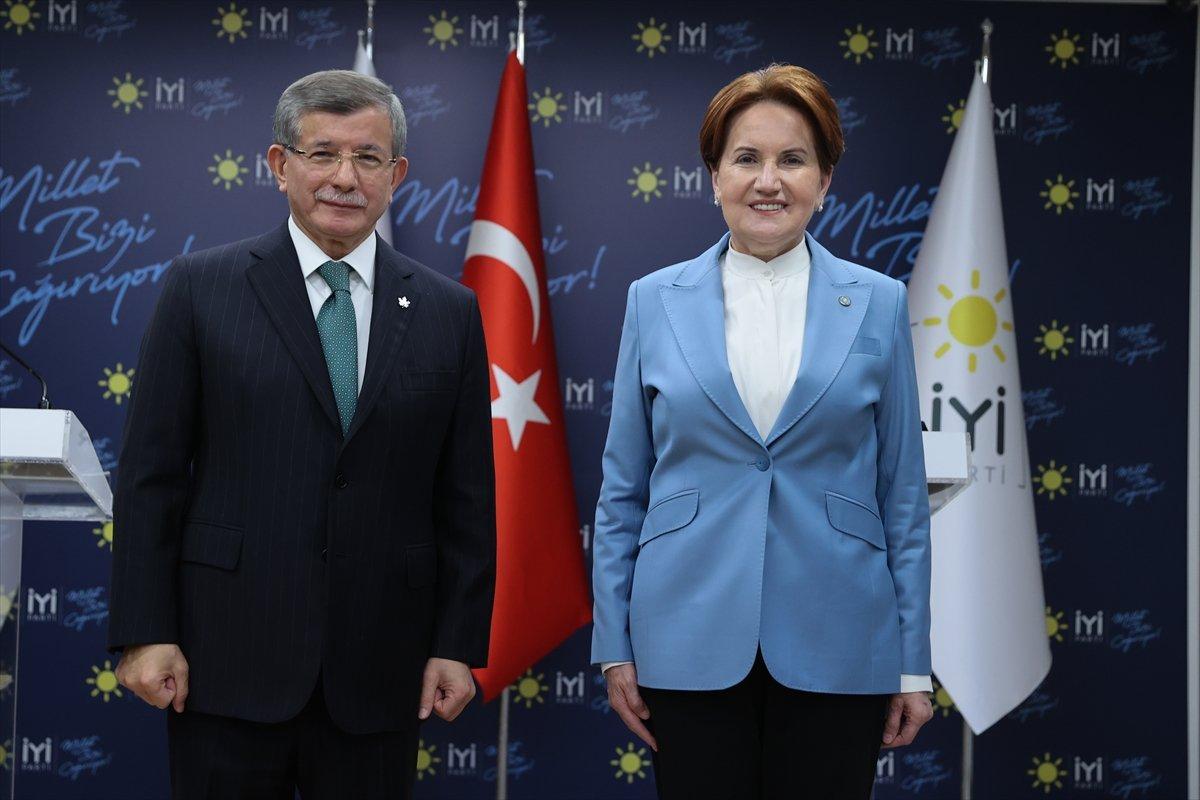 Ahmet Davutoğlu'ndan Meral Akşener'e ziyaret