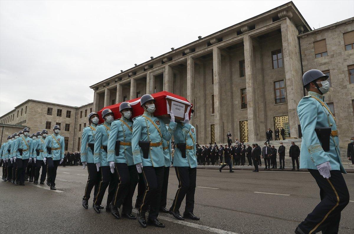 Hasan Fehmi Güneş için TBMM'de tören düzenlendi
