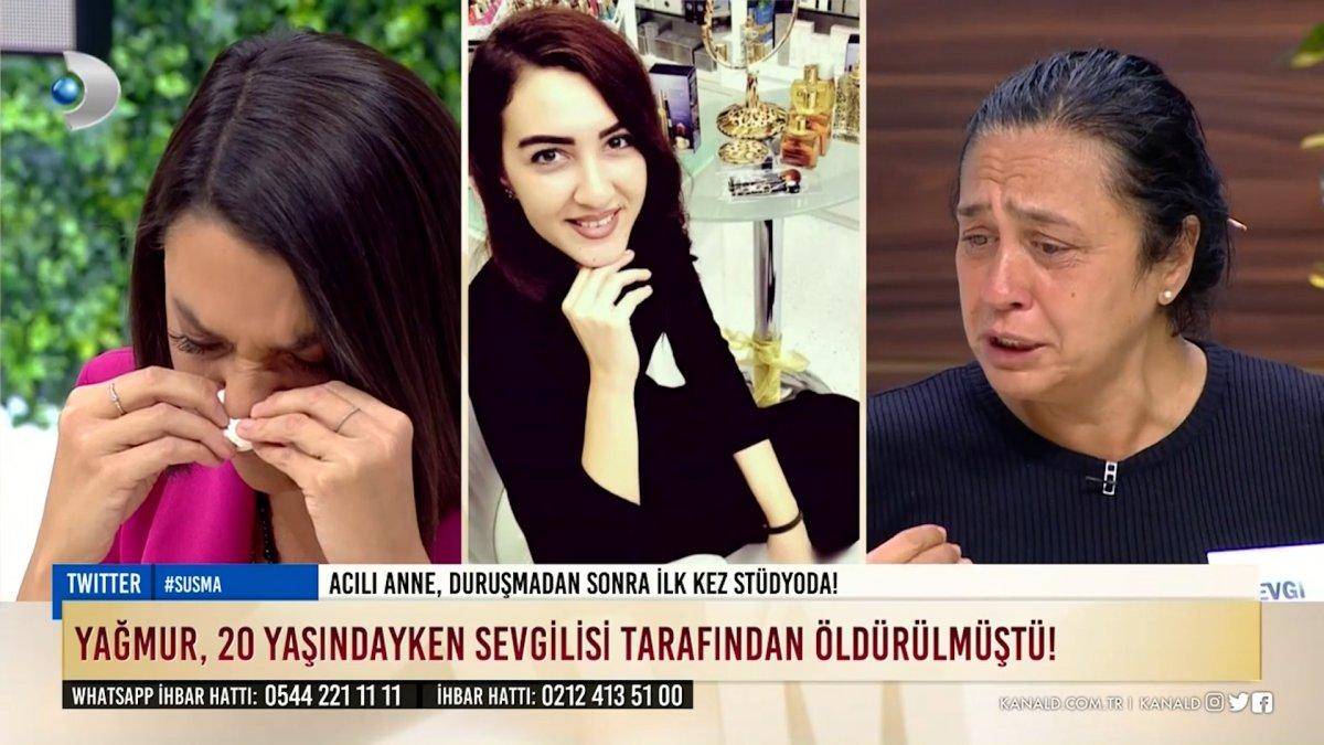 Ece Üner, acılı annenin feryadı karşısında gözyaşlarını tutamadı
