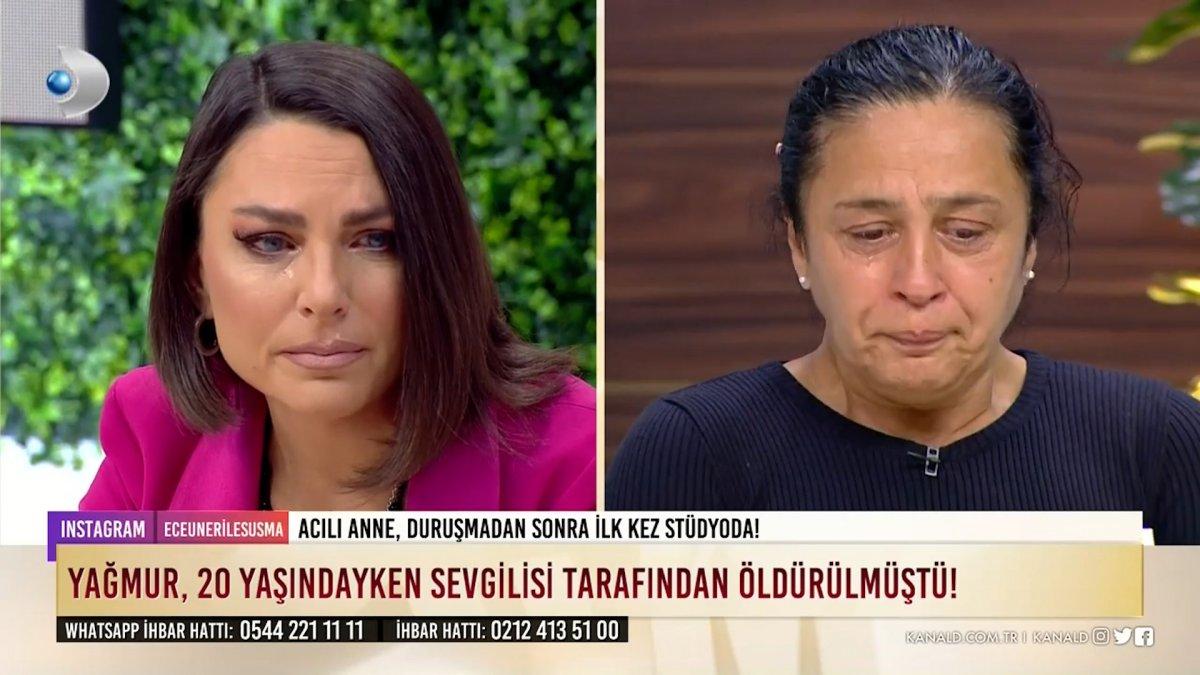 Ece Üner, acılı annenin feryadı karşısında gözyaşlarını tutamadı