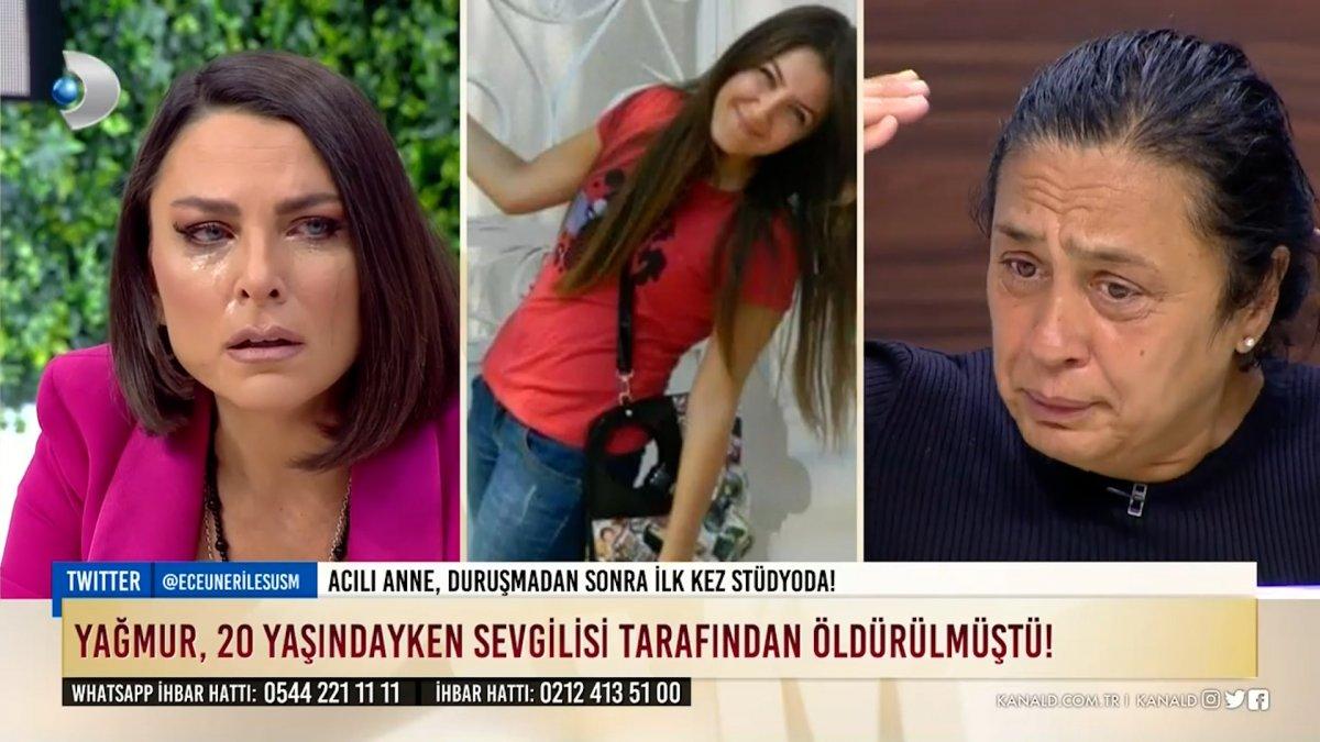 Ece Üner, acılı annenin feryadı karşısında gözyaşlarını tutamadı