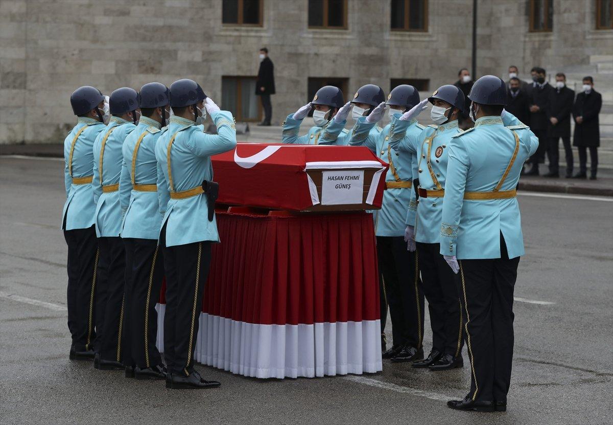 Hasan Fehmi Güneş için TBMM'de tören düzenlendi