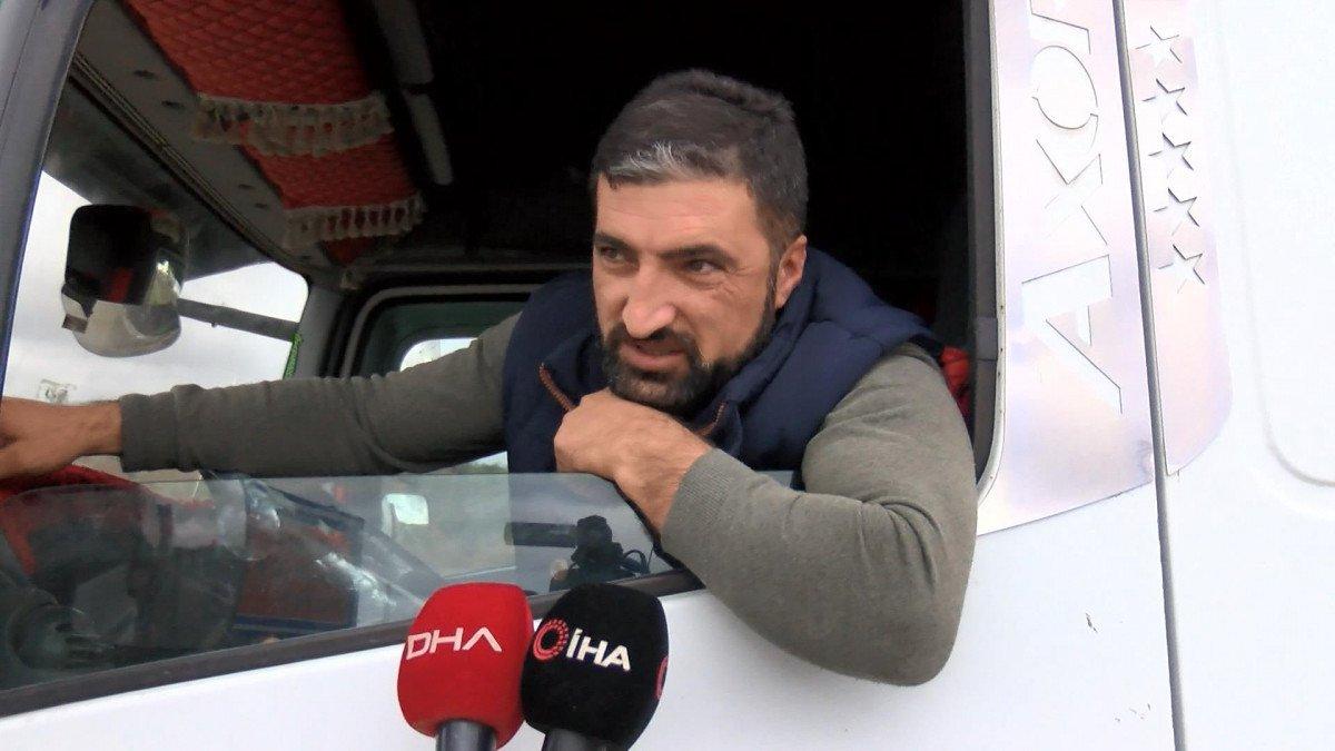 Arnavutköy’de, hafriyat kamyonlarına denetim