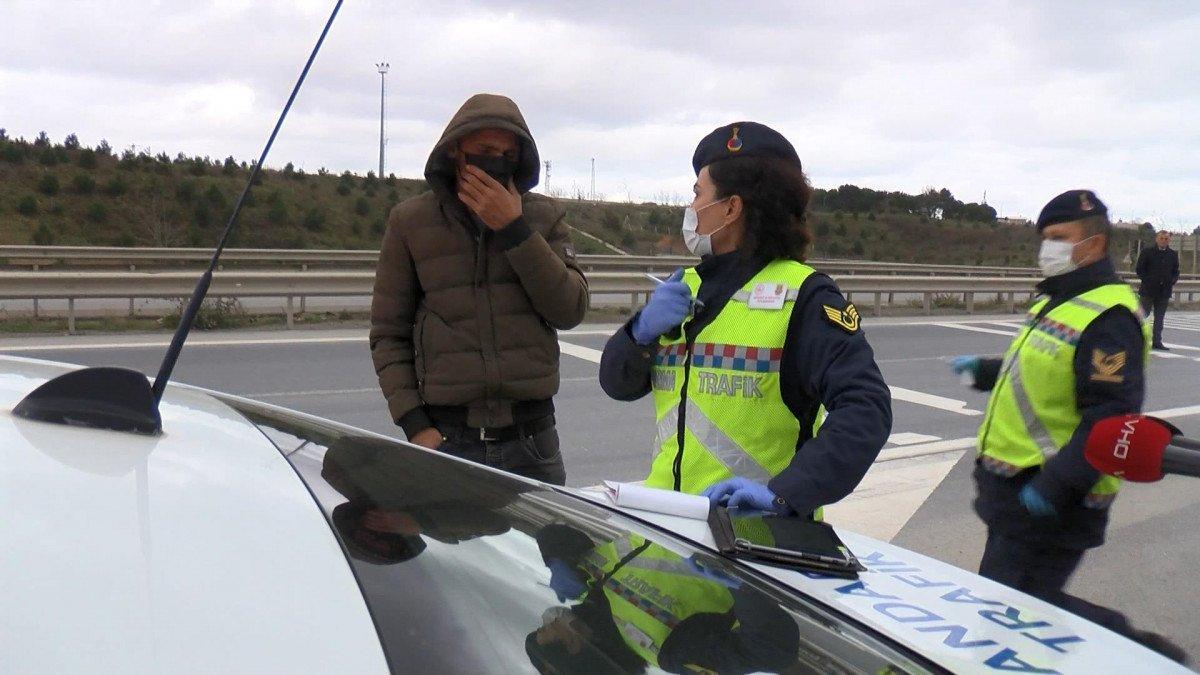 Arnavutköy’de, hafriyat kamyonlarına denetim