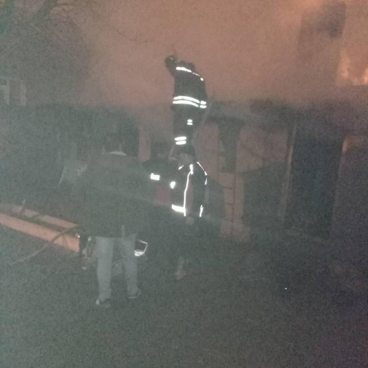 Ağrı'da çıkan yangında 16 hayvan öldü