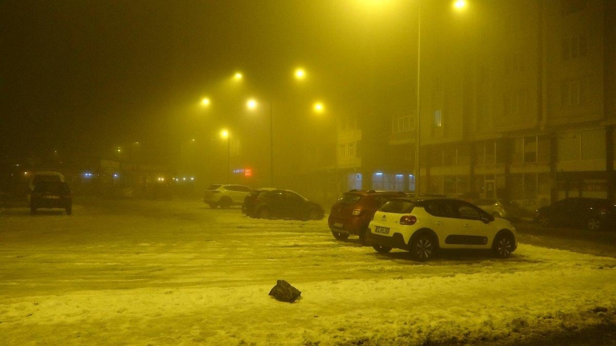 Ardahan'da sis görüş mesafesini etkiledi