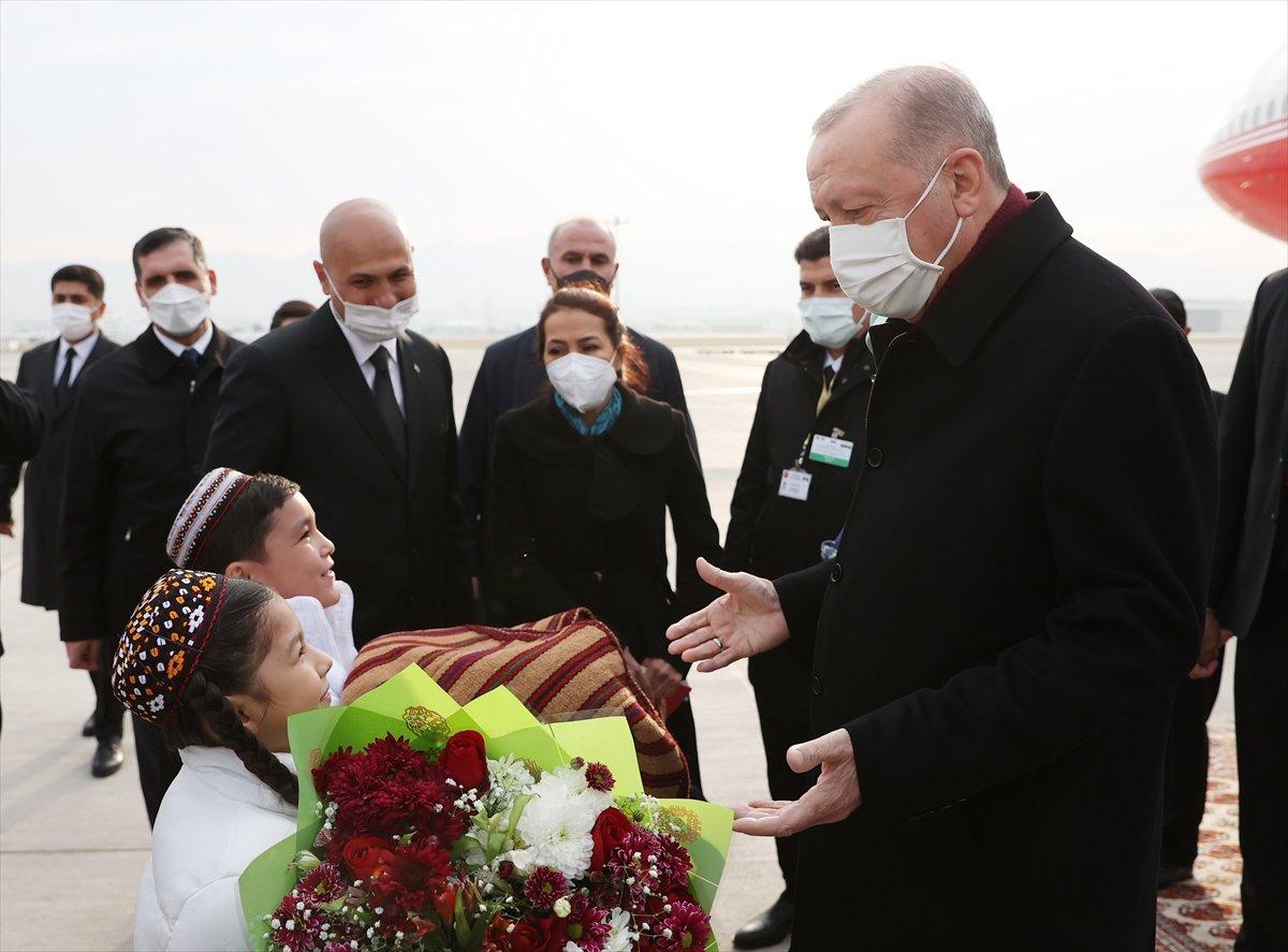 Cumhurbaşkanı Erdoğan, Türkmenistan'da