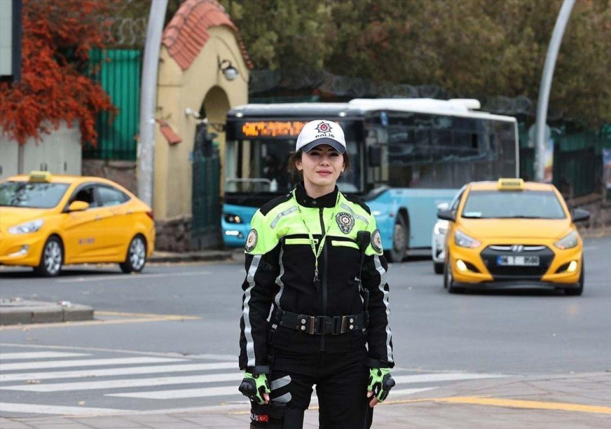 Ankara'nın kalbinde trafik güvenliği, kadın polislere emanet