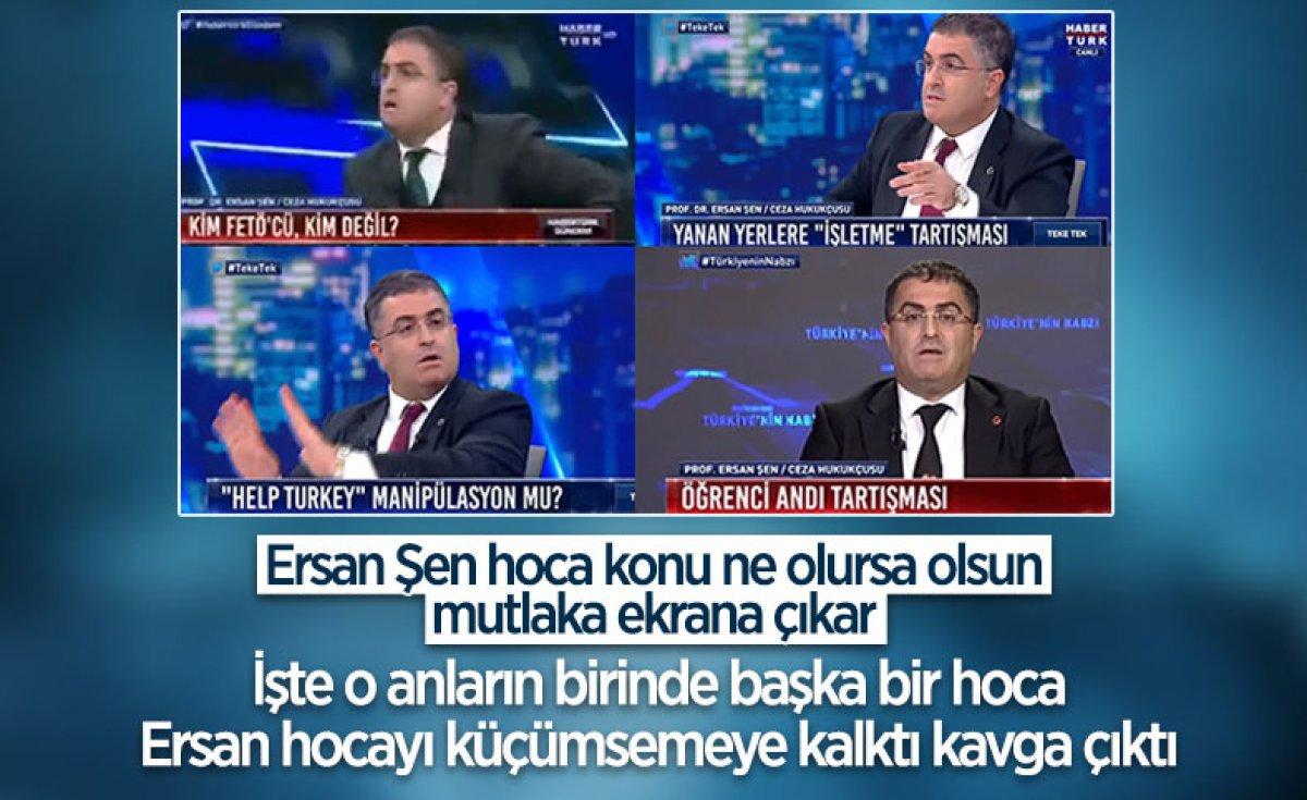 Ersan Şen canlı yayında dudağını yoldu
