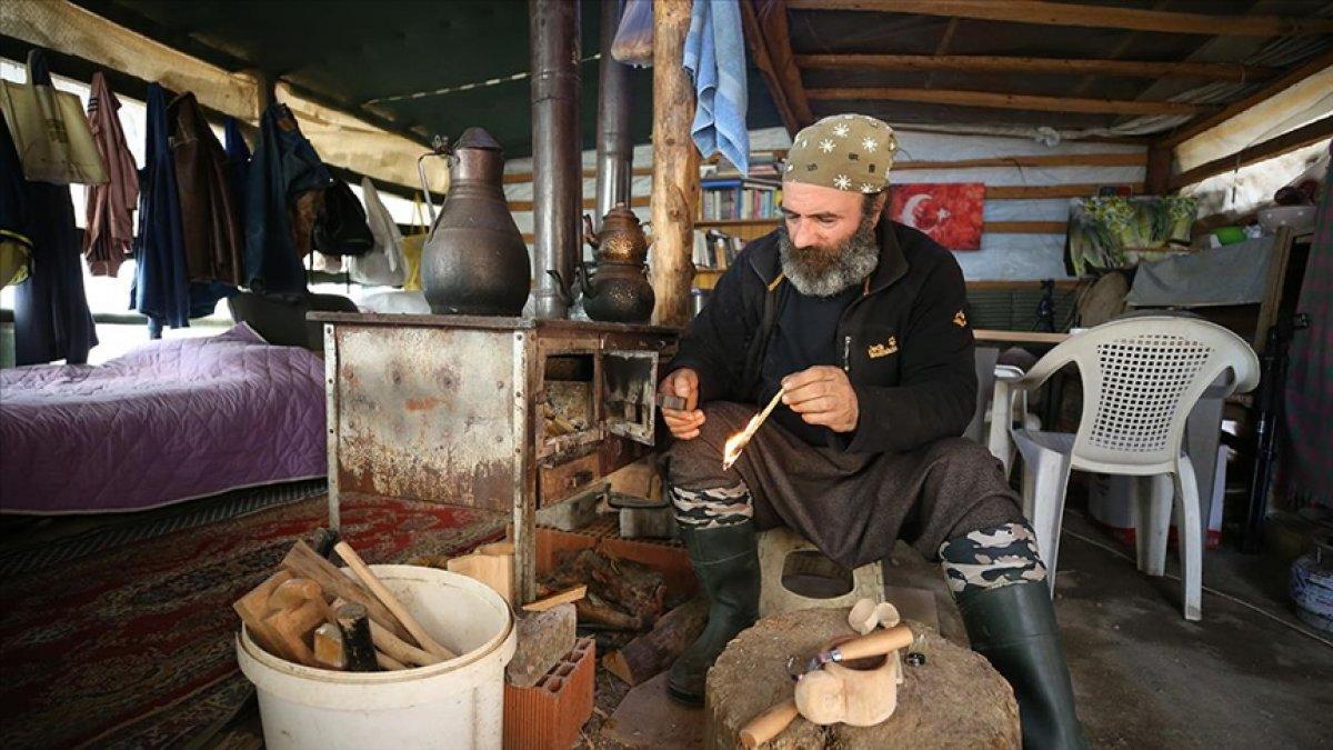 İstanbul'da iş stresinden bunalan mühendis, Kazdağları'nda 'dağ adamı' oldu