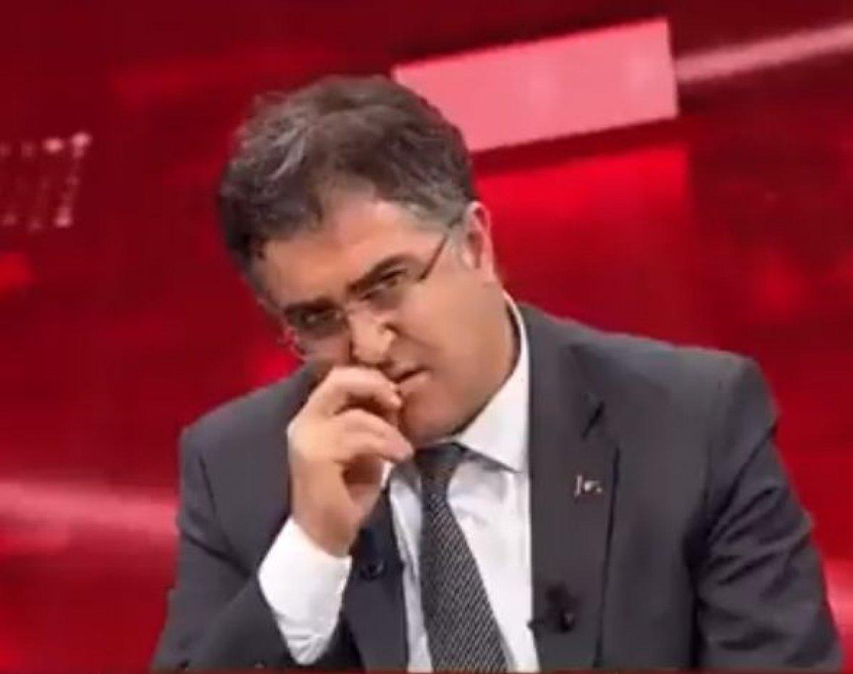 Ersan Şen canlı yayında dudağını yoldu