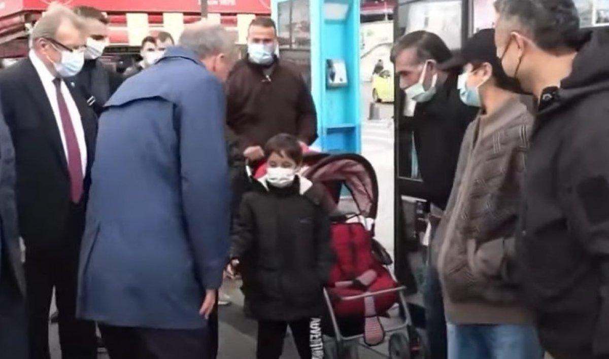 Muharrem İnce, tanışmak istediği çocuk Arap çıkınca yoluna devam etti