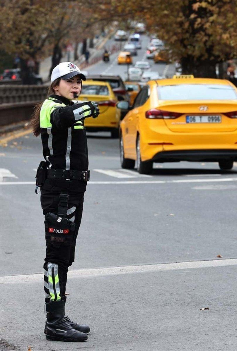 Ankara'nın kalbinde trafik güvenliği, kadın polislere emanet