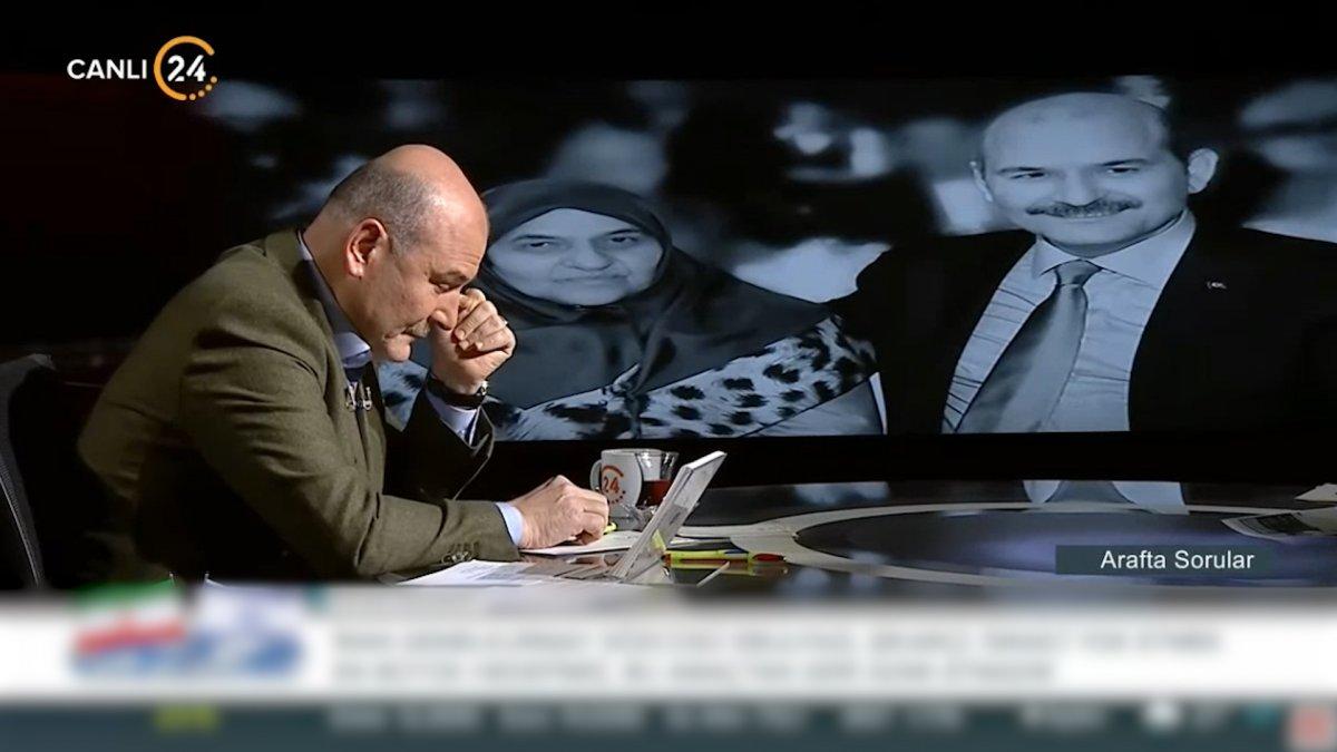 Süleyman Soylu annesiyle ilgili gelen soruda gözyaşlarını tutamadı