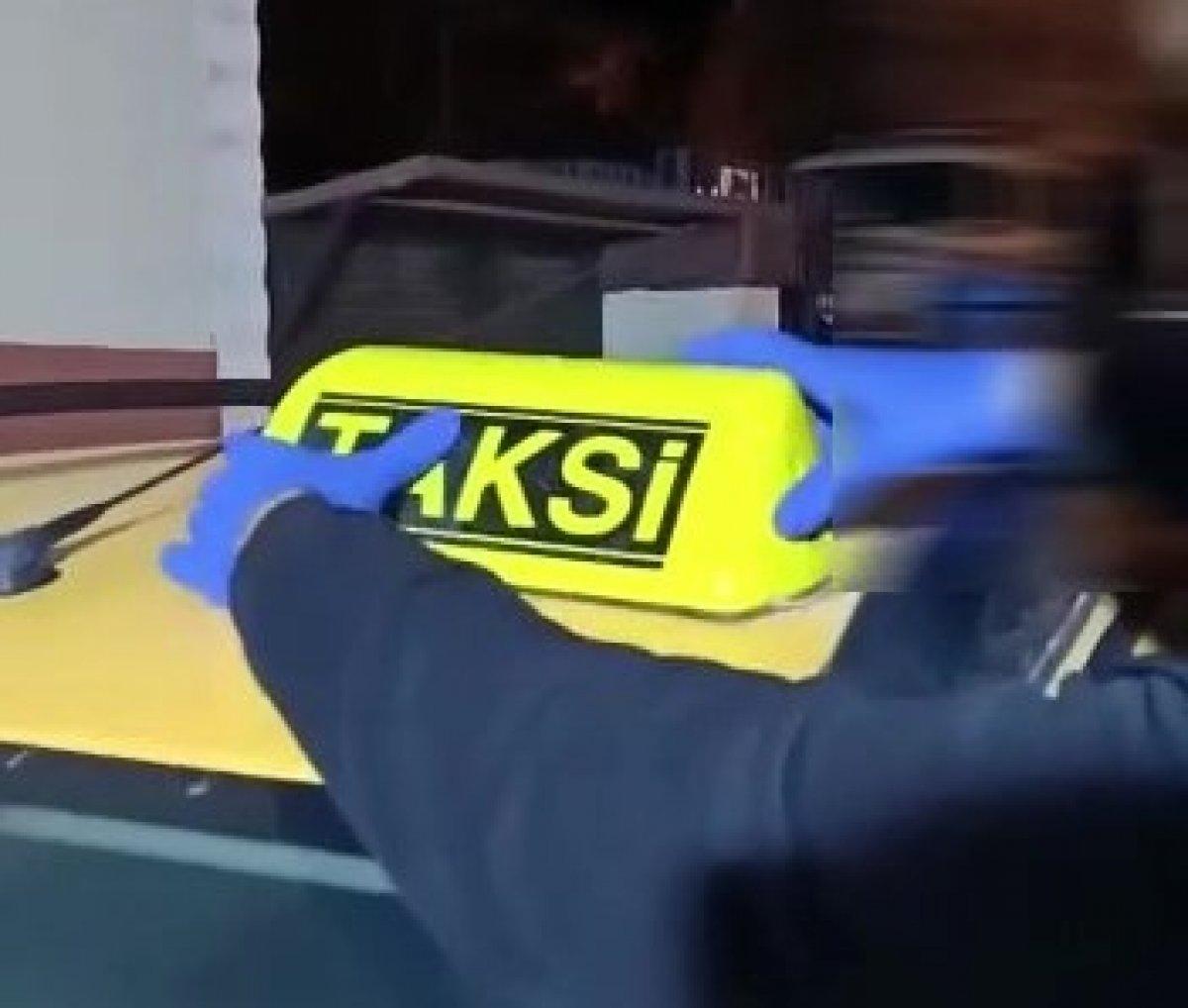 Denizli'de taksicinin eroin zulasını polis ortaya çıkardı