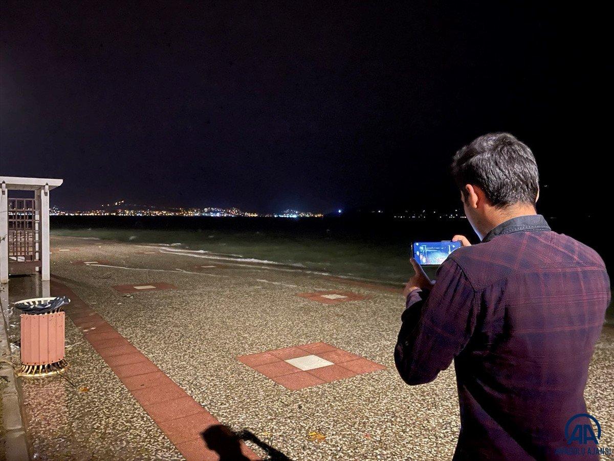 Fethiye’de fırtına nedeniyle deniz taştı