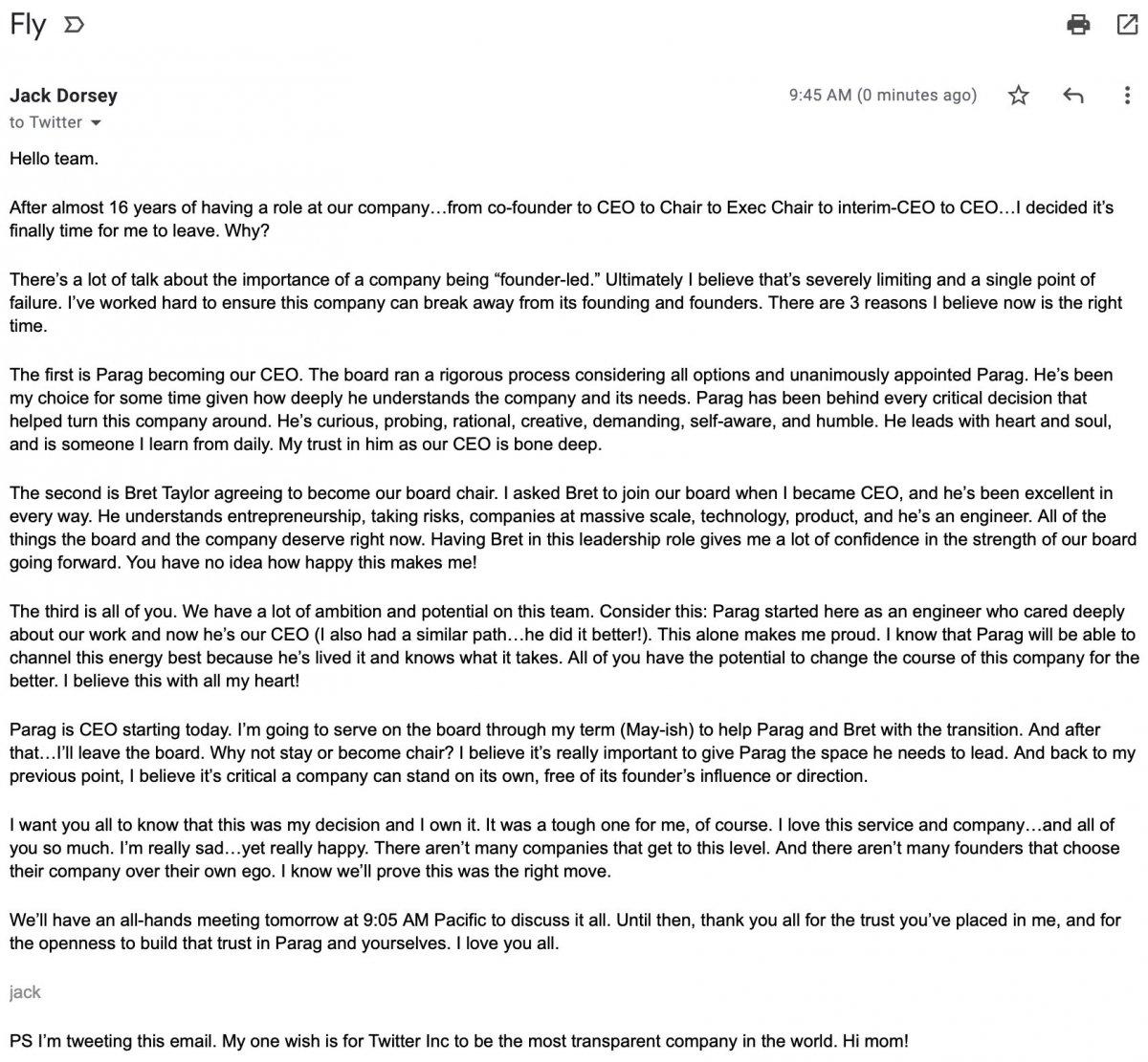 Twitter'ın CEO'su Jack Dorsey istifa etti