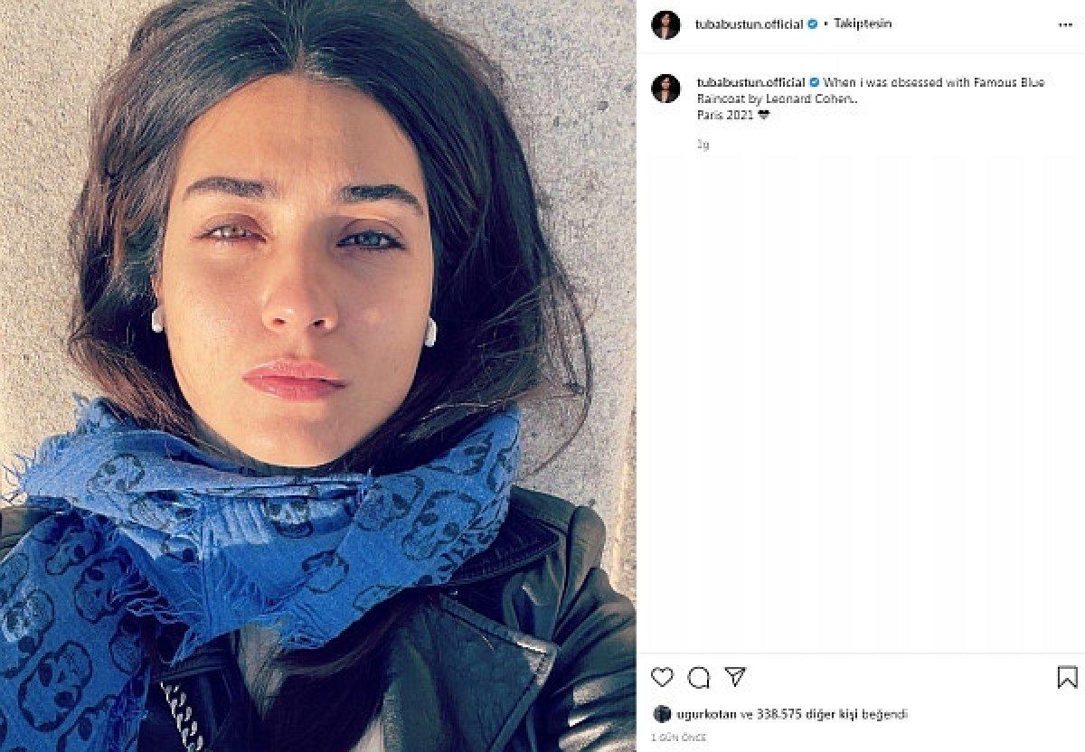 Tuba Büyüküstün'den makyajsız poz