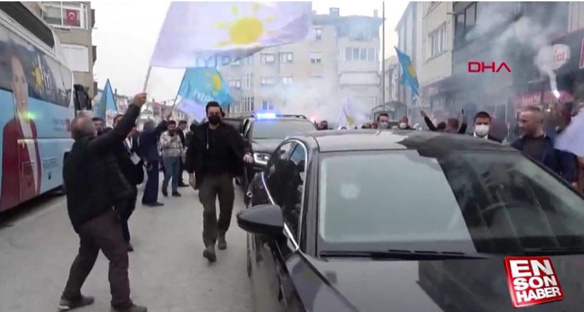 Meral Akşener'in Yalova ziyaretindeki gösterişli konvoyu