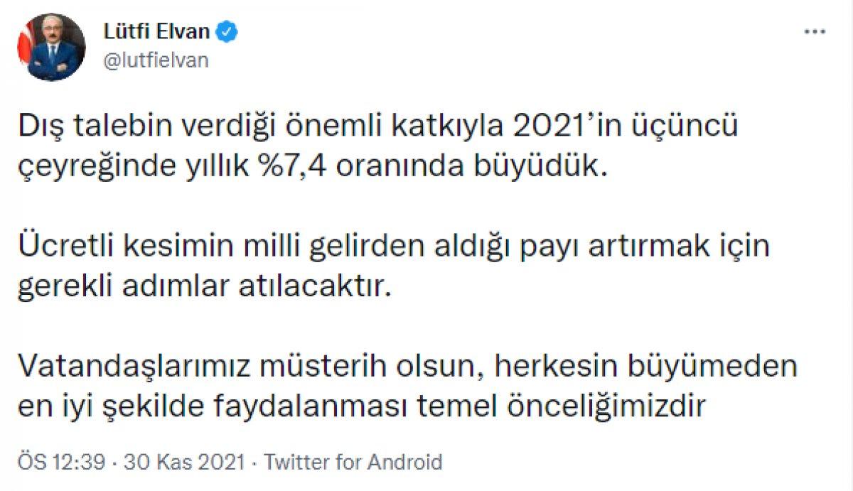 Lütfi Elvan: Herkesin büyümeden en iyi şekilde faydalanması temel önceliğimizdir