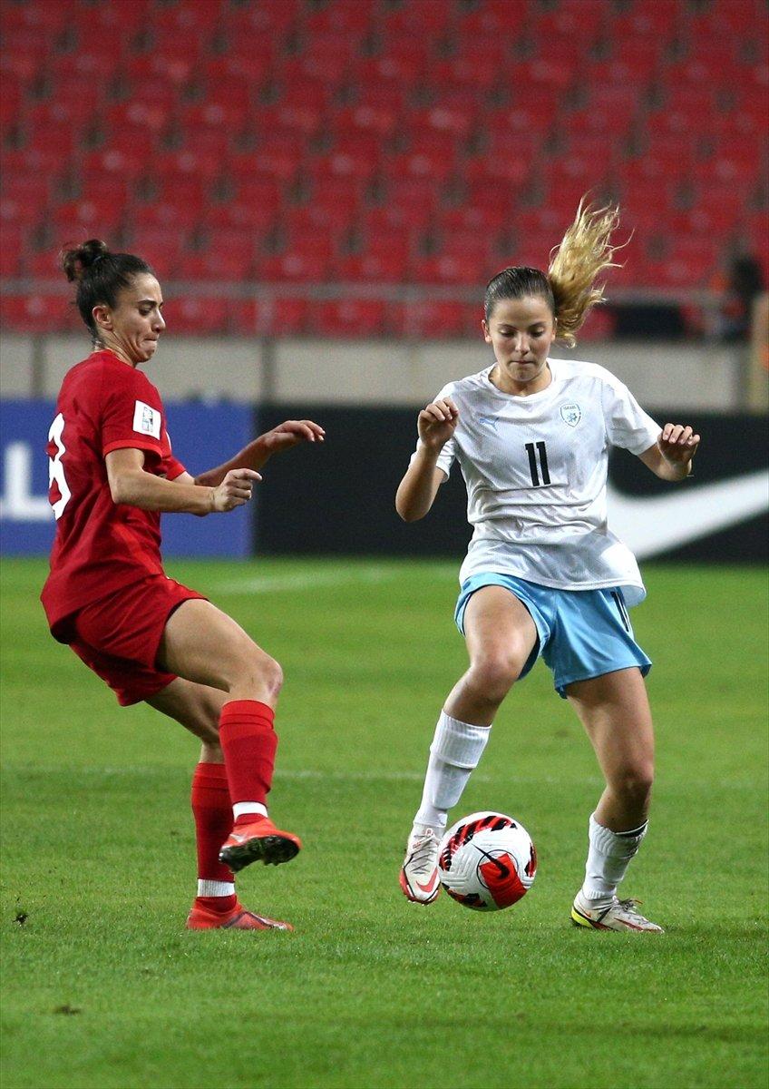 Kadın Milliler, Dünya Kupası Avrupa Elemeleri'nde İsrail'i geriden gelerek yendi