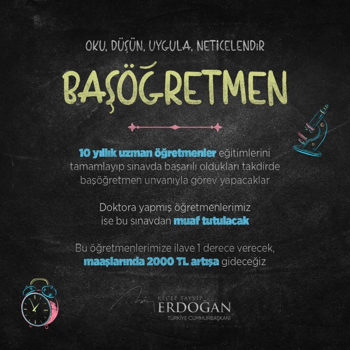 Cumhurbaşkanı Erdoğan: Öğretmenlik Meslek Kanunu TBMM'ye sunulacak