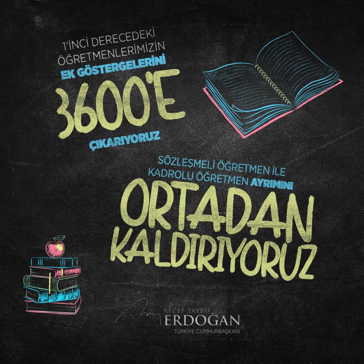 Cumhurbaşkanı Erdoğan: Öğretmenlik Meslek Kanunu TBMM'ye sunulacak