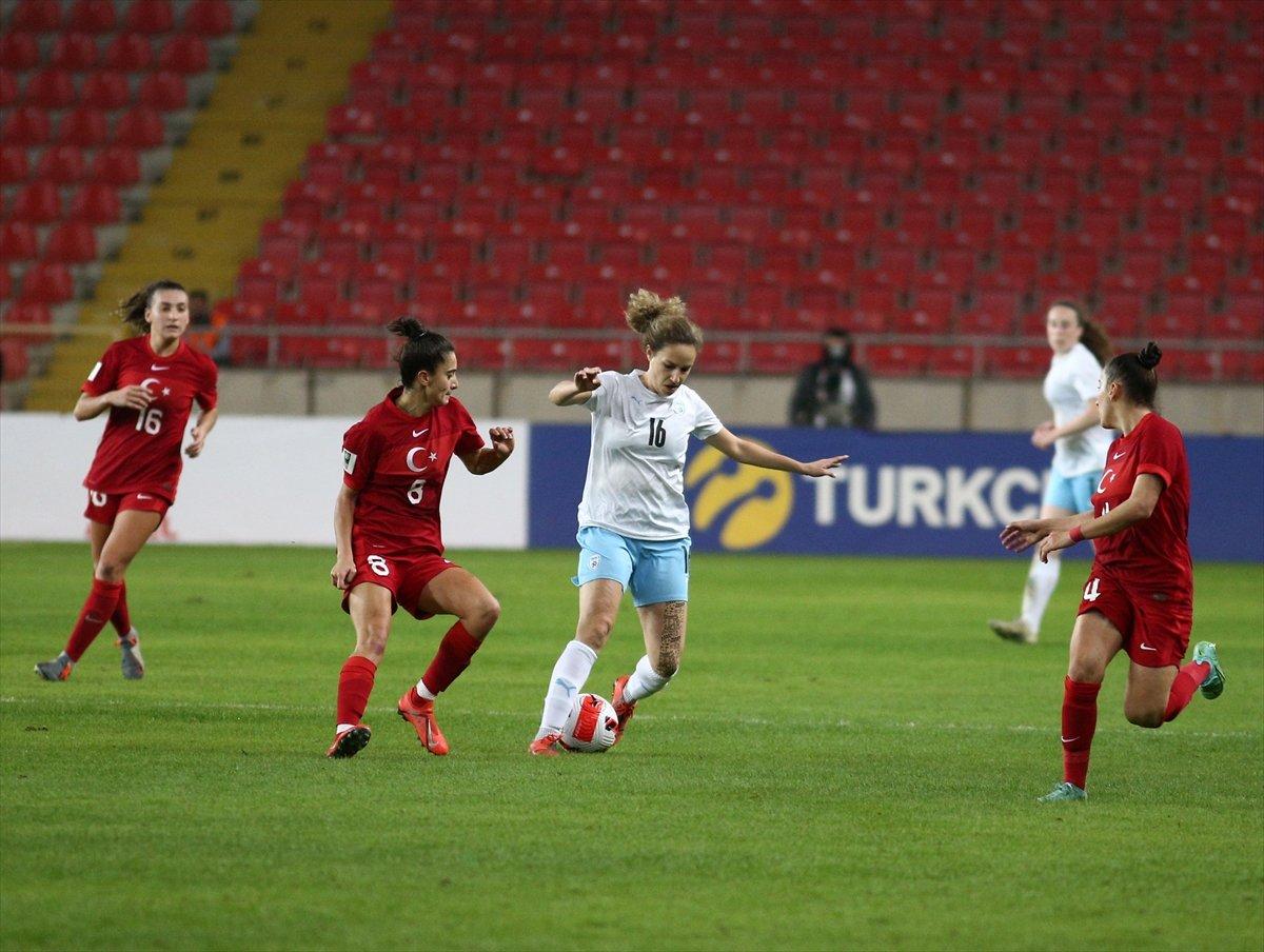 Kadın Milliler, Dünya Kupası Avrupa Elemeleri'nde İsrail'i geriden gelerek yendi