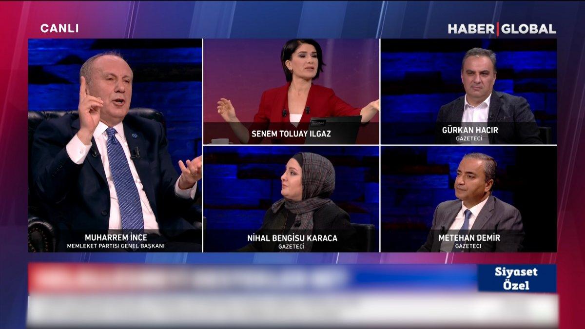 Nihal Bengisu'nun başörtüsü sorusu Muharrem İnce'yi kızdırdı