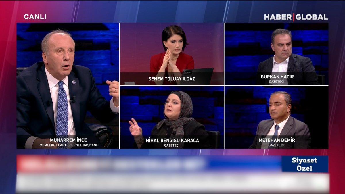 Nihal Bengisu'nun başörtüsü sorusu Muharrem İnce'yi kızdırdı